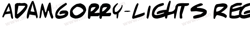 AdamGorry-Lights Reg字体转换